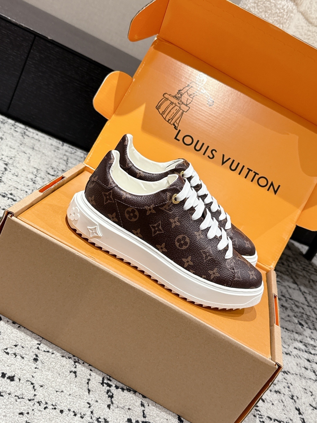 Louis Vuitton Monogram Canvas Low-Top Sneakers - Luxury Fashion