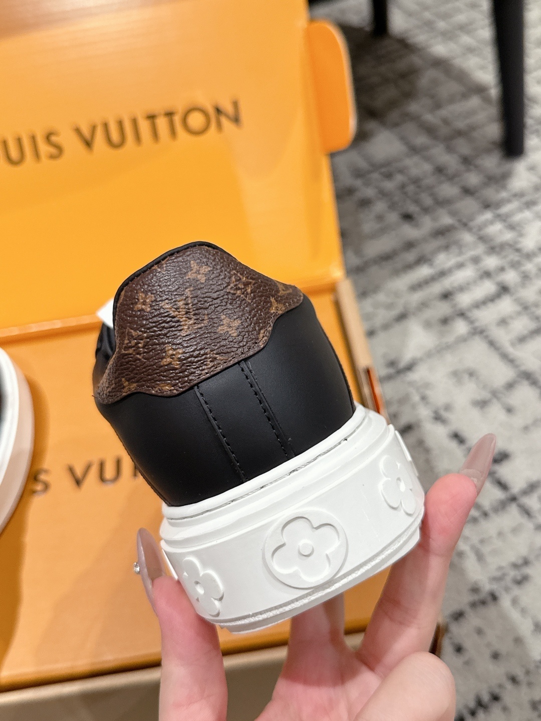 Louis Vuitton Monogram Sneakers - Premium Black Leather & Canvas