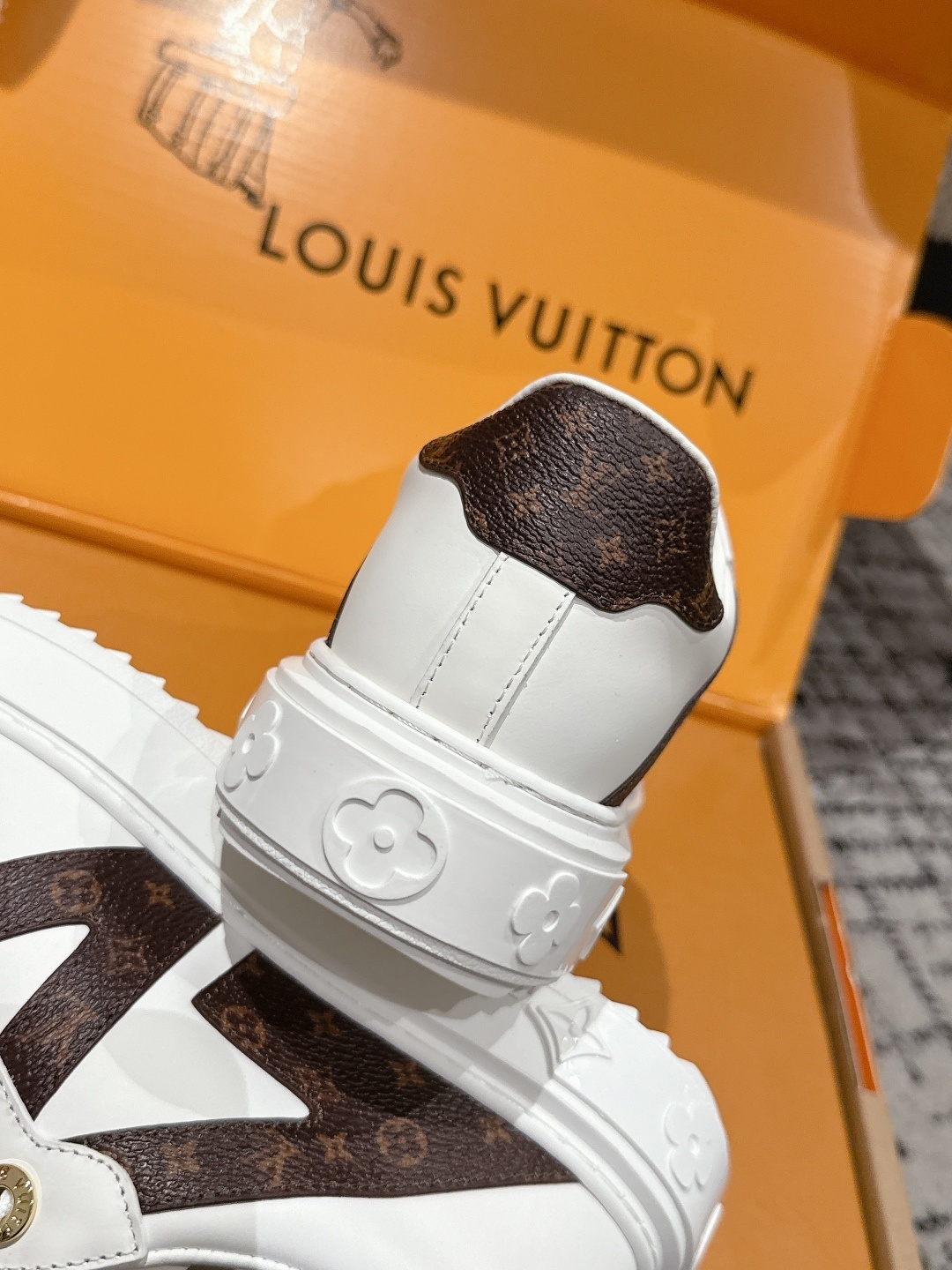 Louis Vuitton White Monogram Sneakers - Luxury Low-Top Shoes