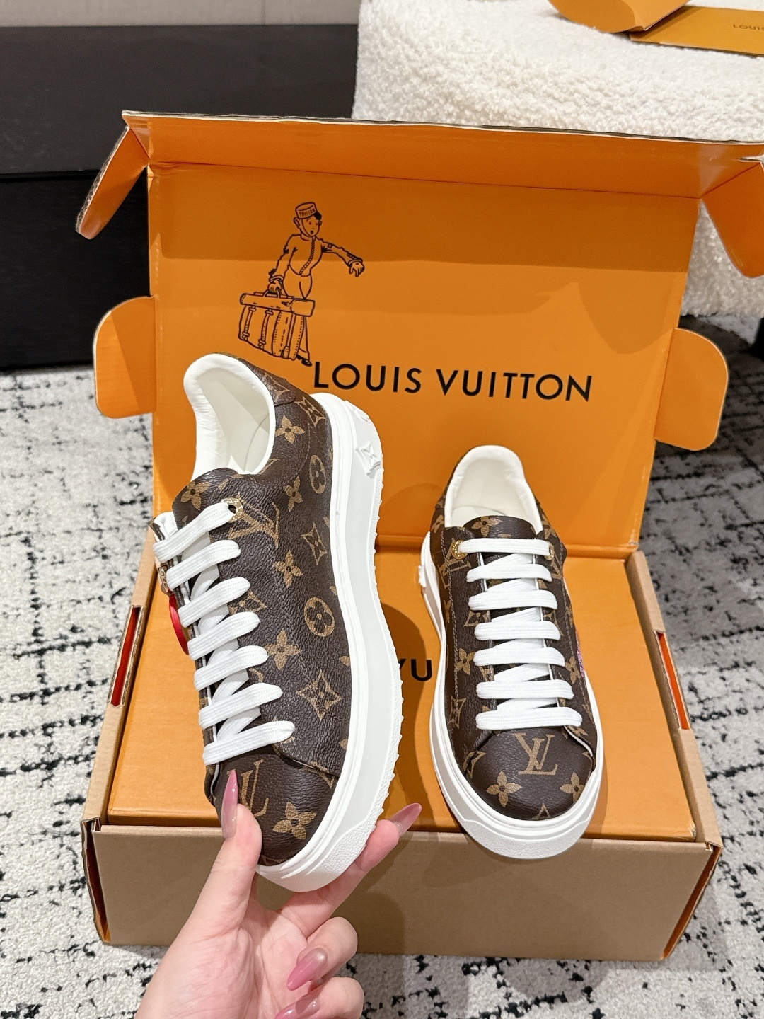 Louis Vuitton Time Out Sneaker Monogram Canvas NYC Edition