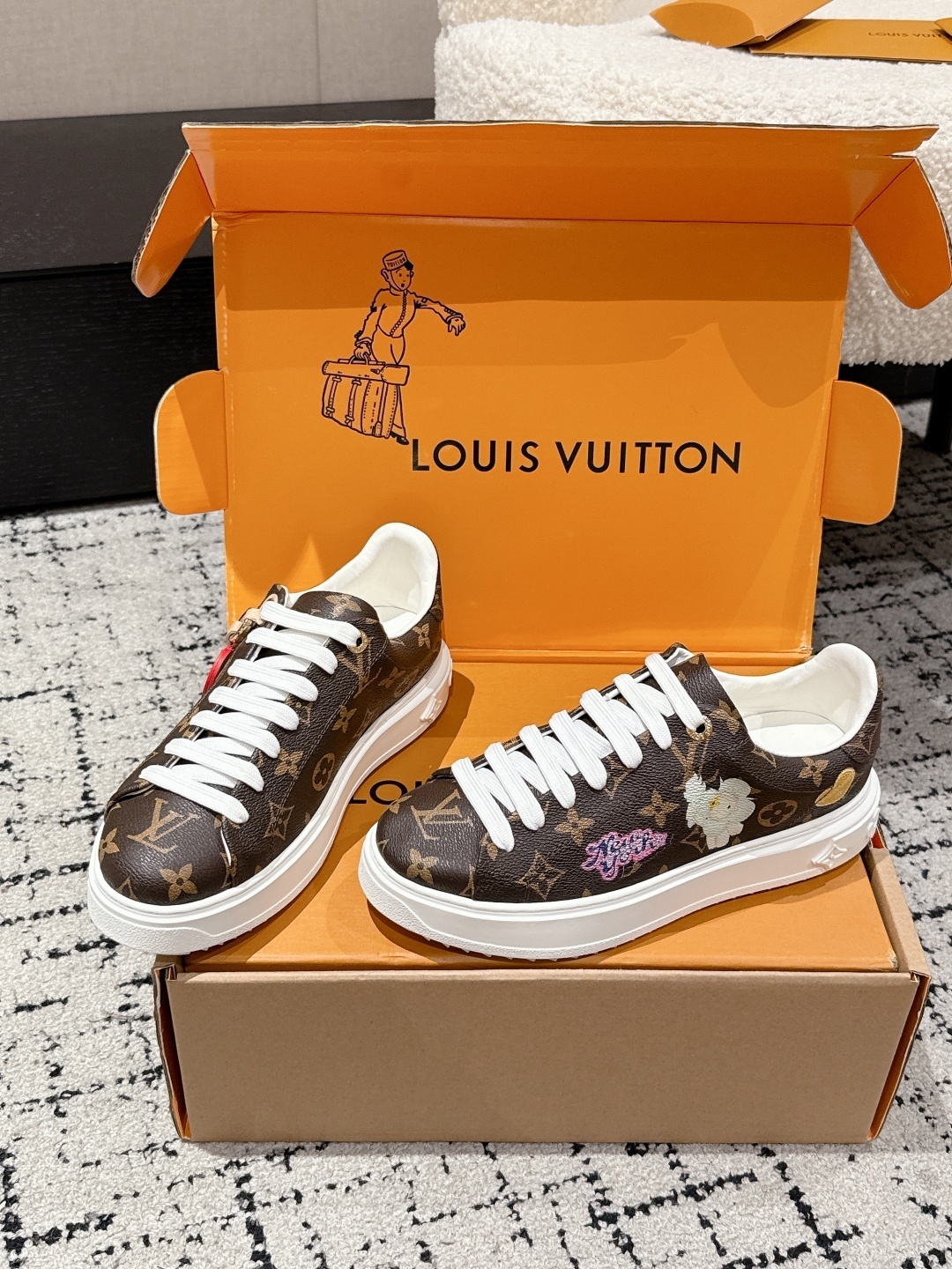 Louis Vuitton Time Out Sneaker Monogram Canvas NYC Edition