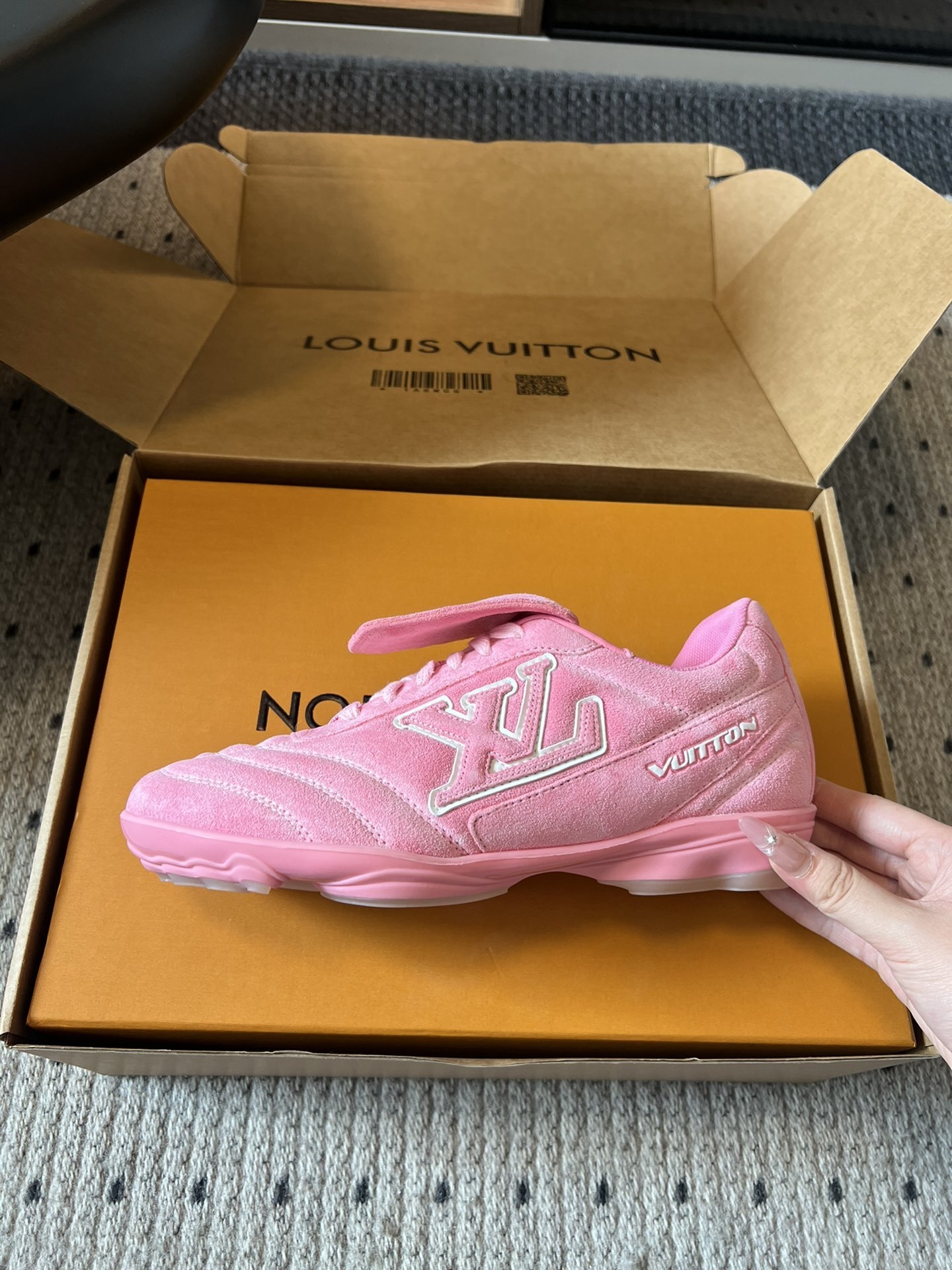 Louis Vuitton Pink Suede LV Footy Sneakers - LVERS Edition