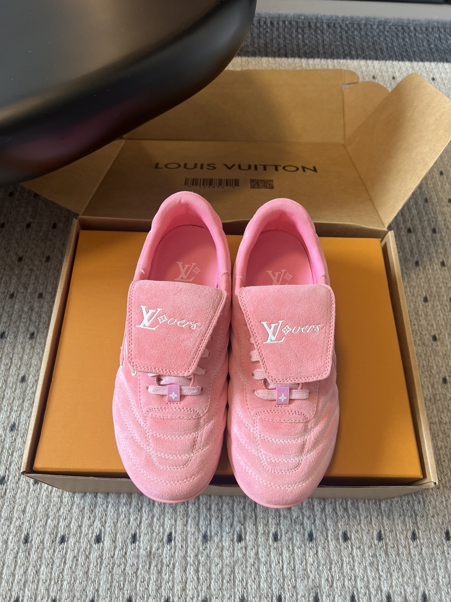 Louis Vuitton Pink Suede LV Footy Sneakers – LVERS Edition