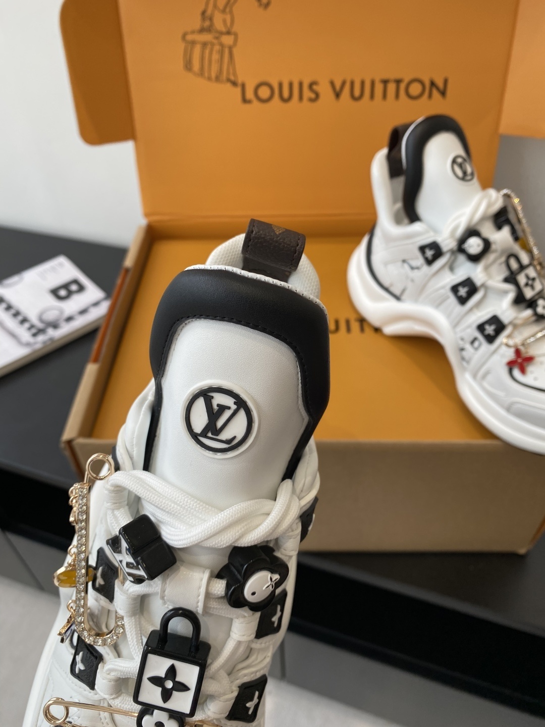 LV Archlight Sneakers with Monogram Charms & Safety Pins