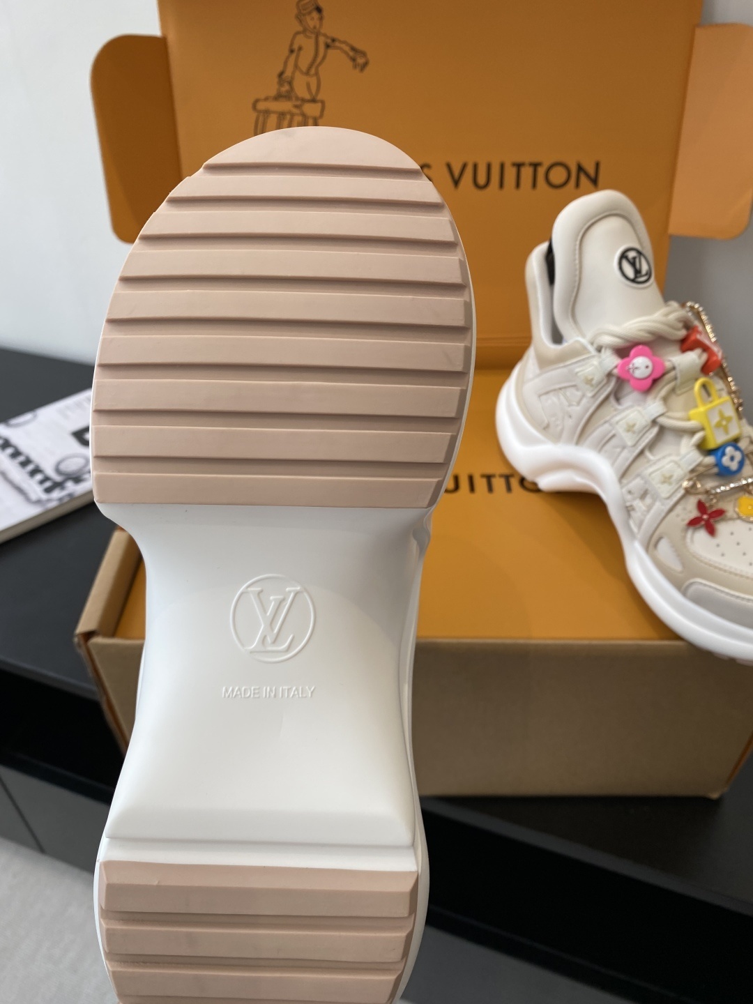 Louis Vuitton LV Archlight Sneakers with Colorful Charms & Jewelry