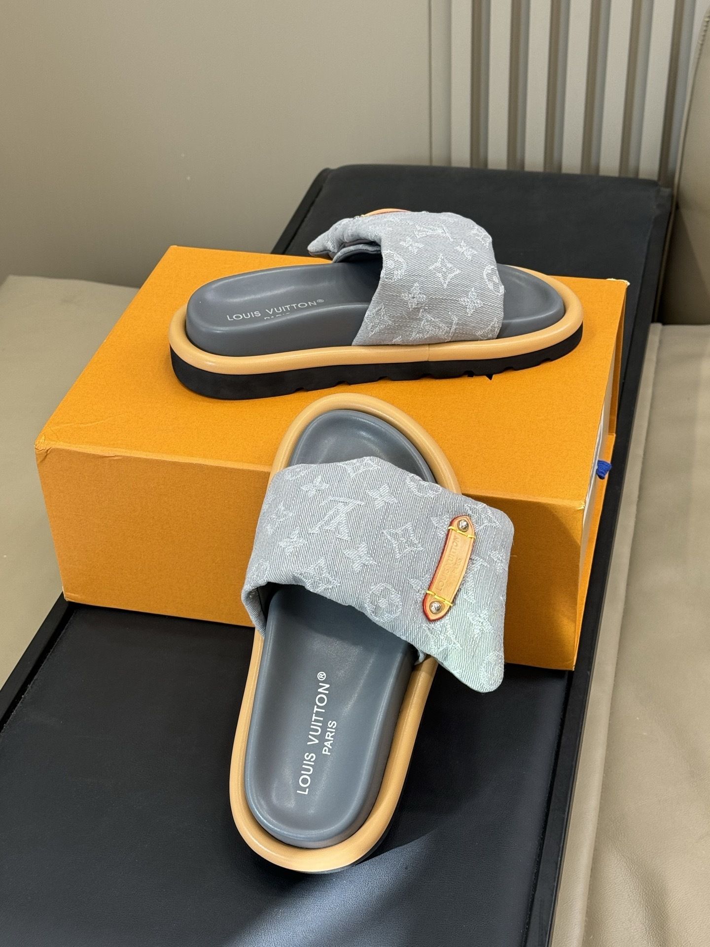 Louis Vuitton Pool Pillow Comfort Mules in Monogram Denim