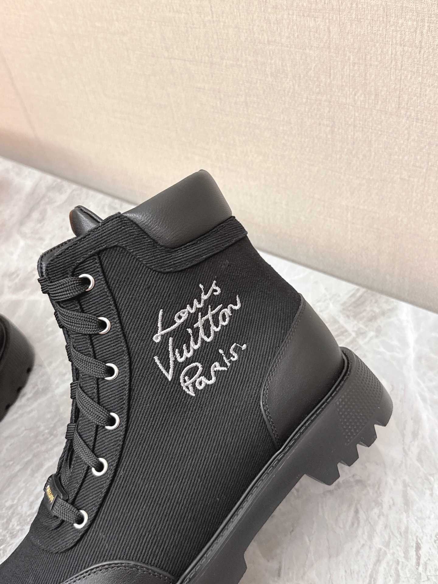 Louis Vuitton Black Territory Flat Ranger Boots - Luxury Combat Style
