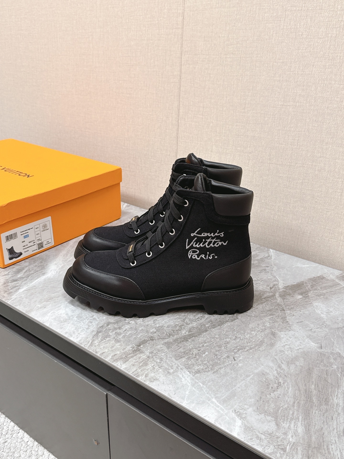 Louis Vuitton Black Territory Flat Ranger Boots - Luxury Combat Style