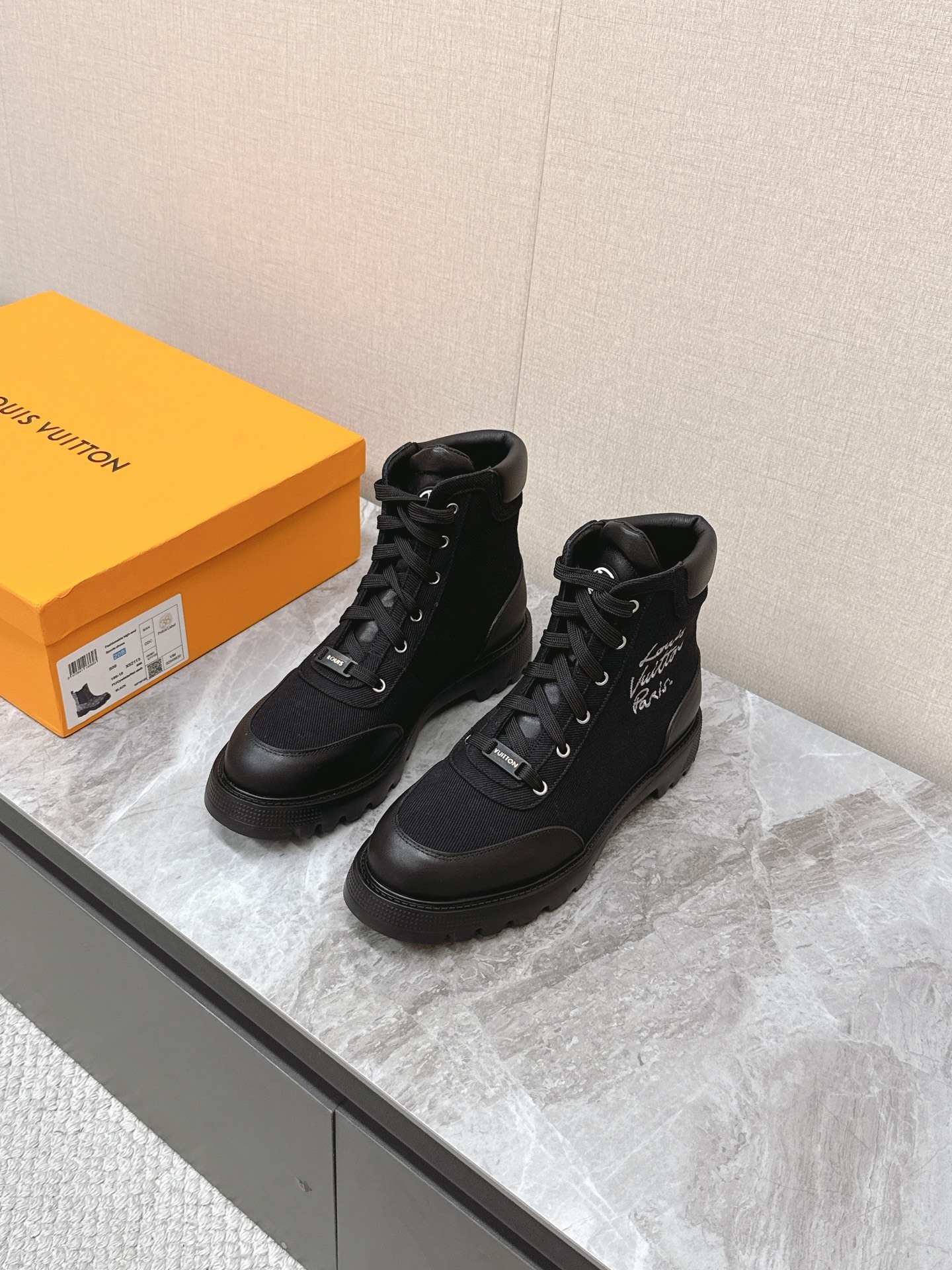 Louis Vuitton Black Territory Flat Ranger Boots – Luxury Combat Style