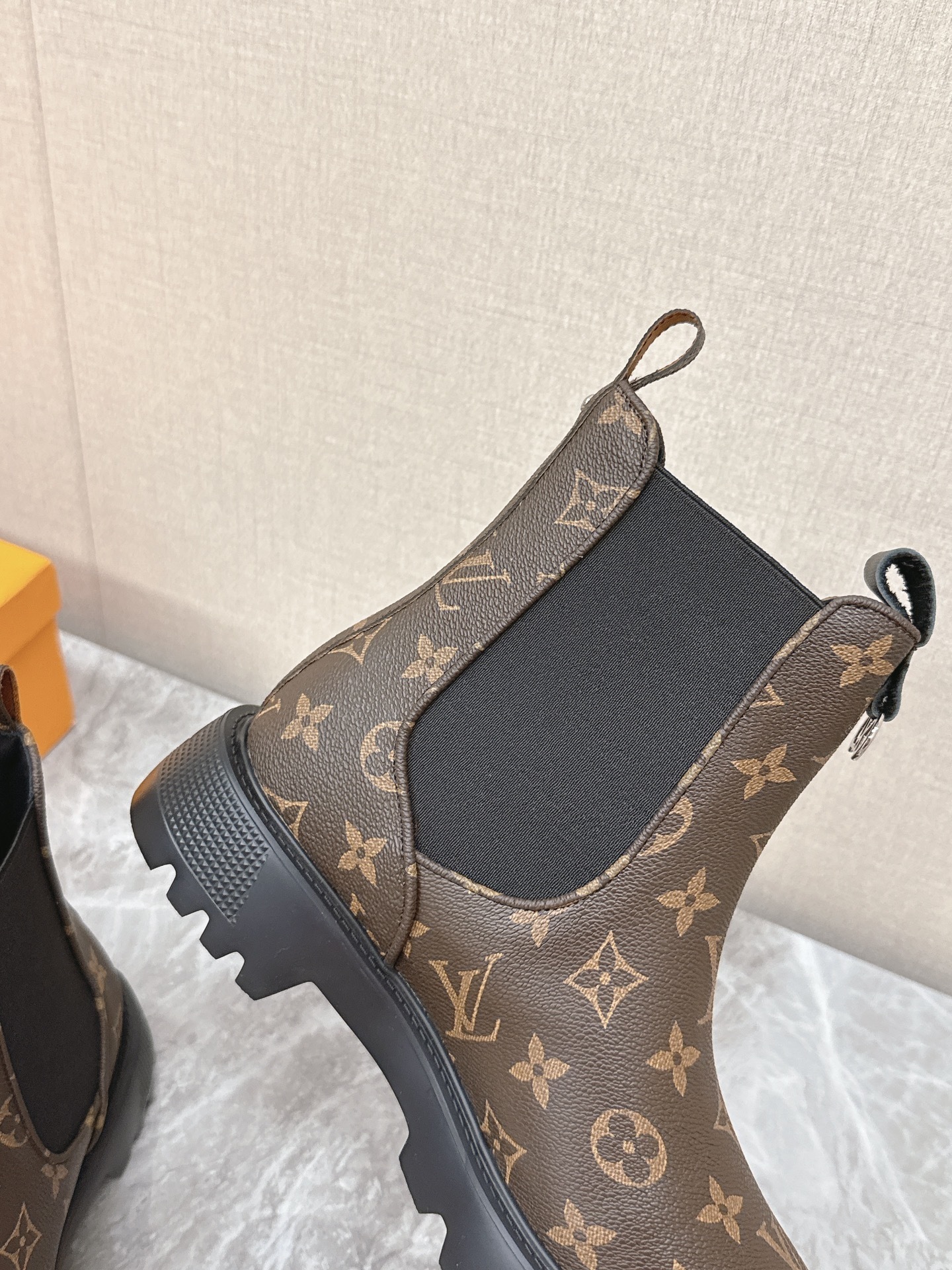 Louis Vuitton Monogram Chelsea Boots - Lug Sole Ankle Boots