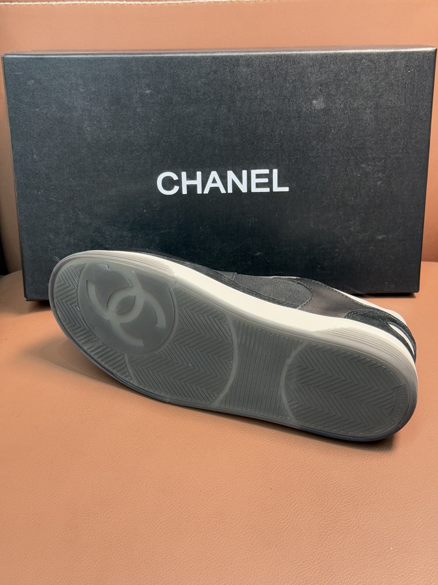 Chanel Black and White Low-Top Sneakers - Luxury Leather Trainers