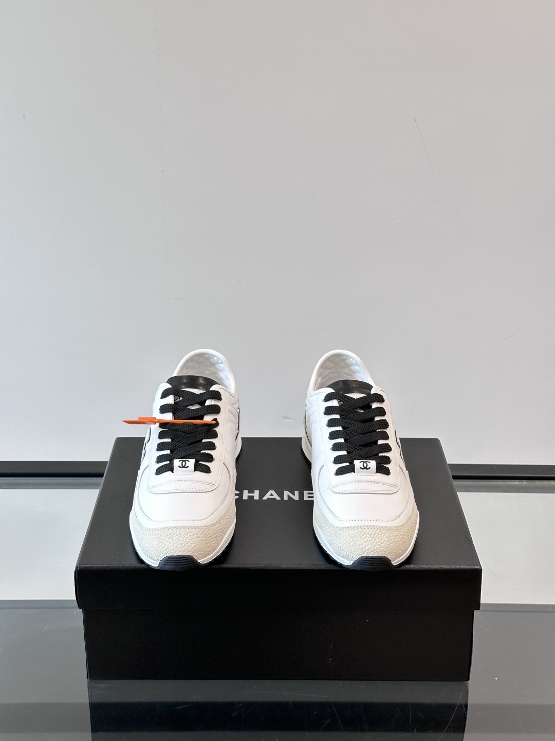 Chanel White Leather Low-Top Sneakers - Quilted Design Luxury Shoes