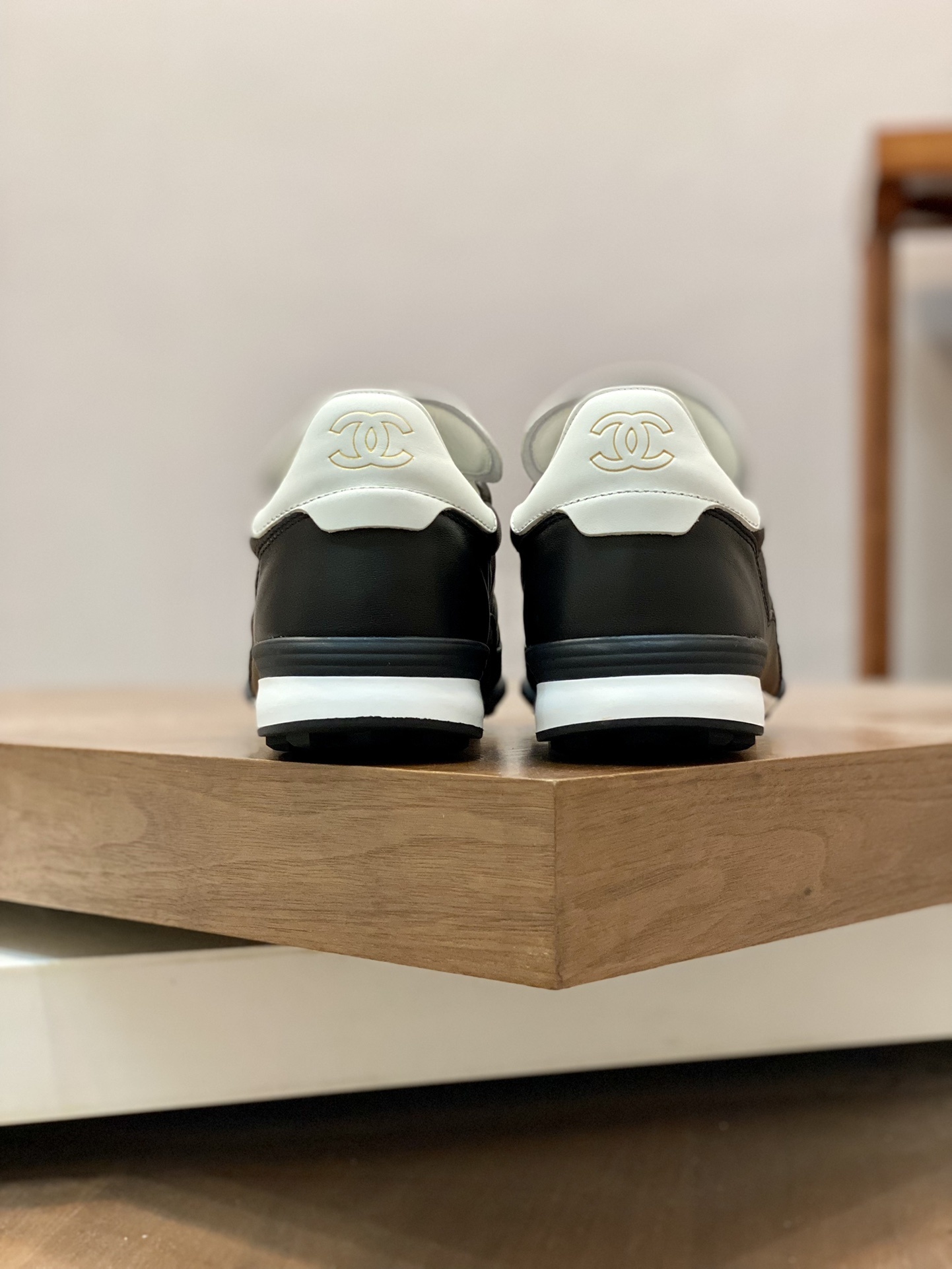 Chanel Black Quilted Leather Sneakers - Luxury Sporty Design