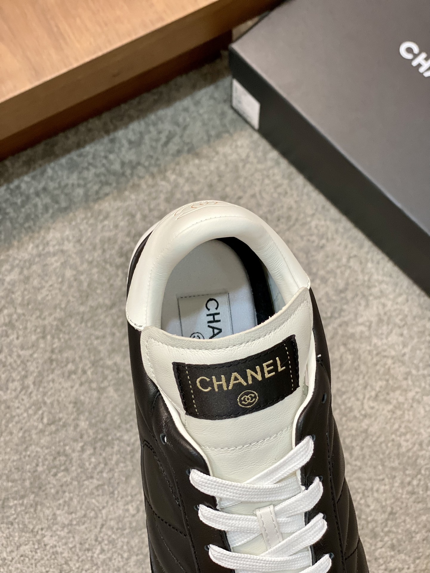 Chanel Black Quilted Leather Sneakers - Luxury Sporty Design
