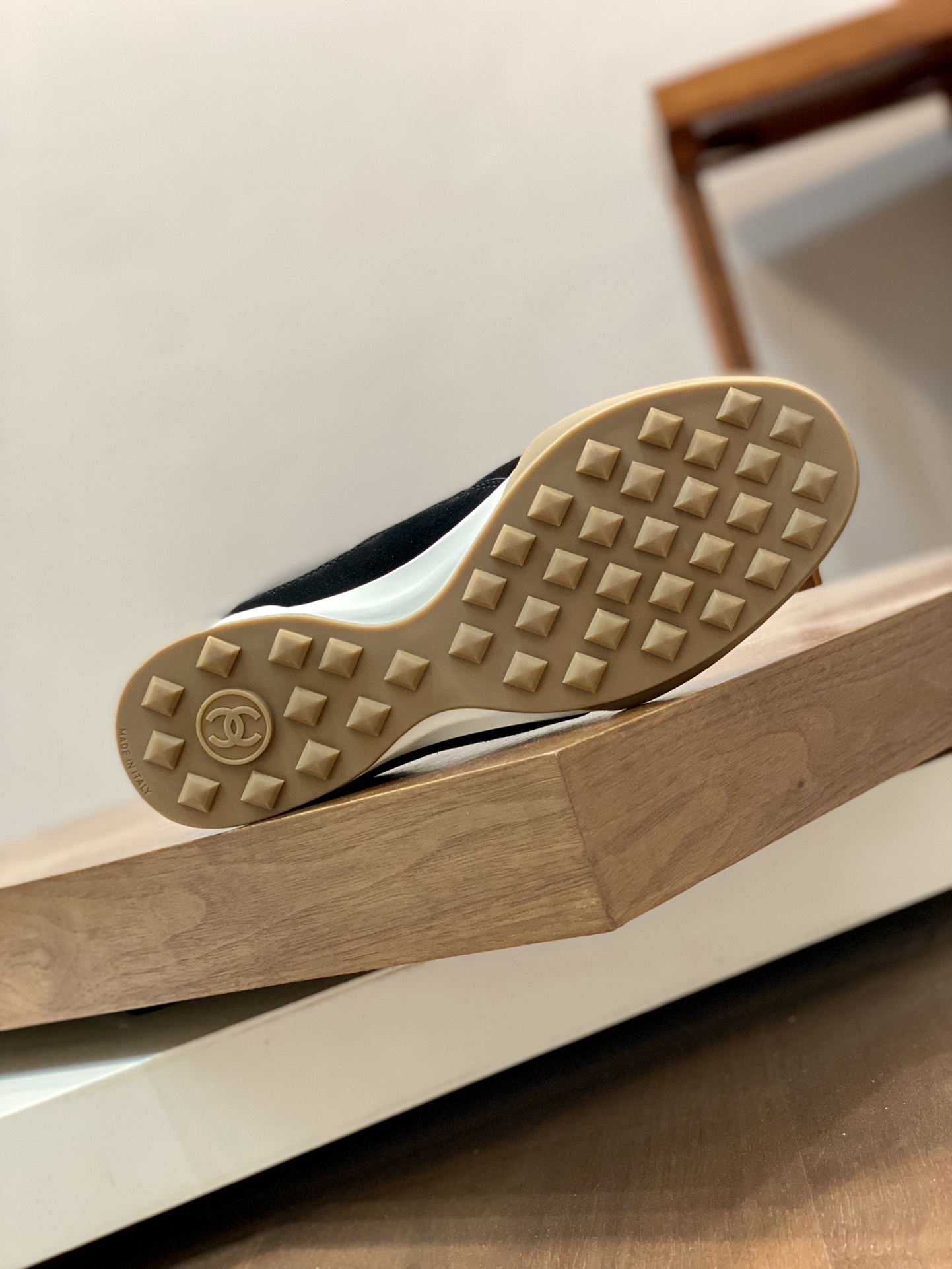 Chanel Quilted Leather Sneakers - Black & White Luxury Low-Tops