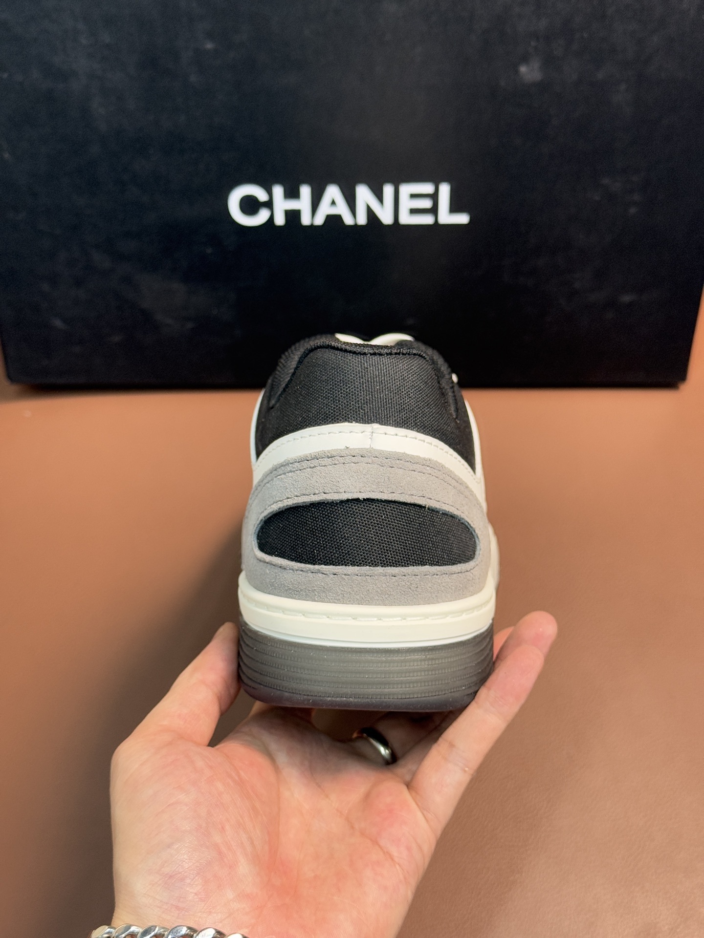 Chanel Luxury Black & White Low-Top Sneakers - Premium Designer