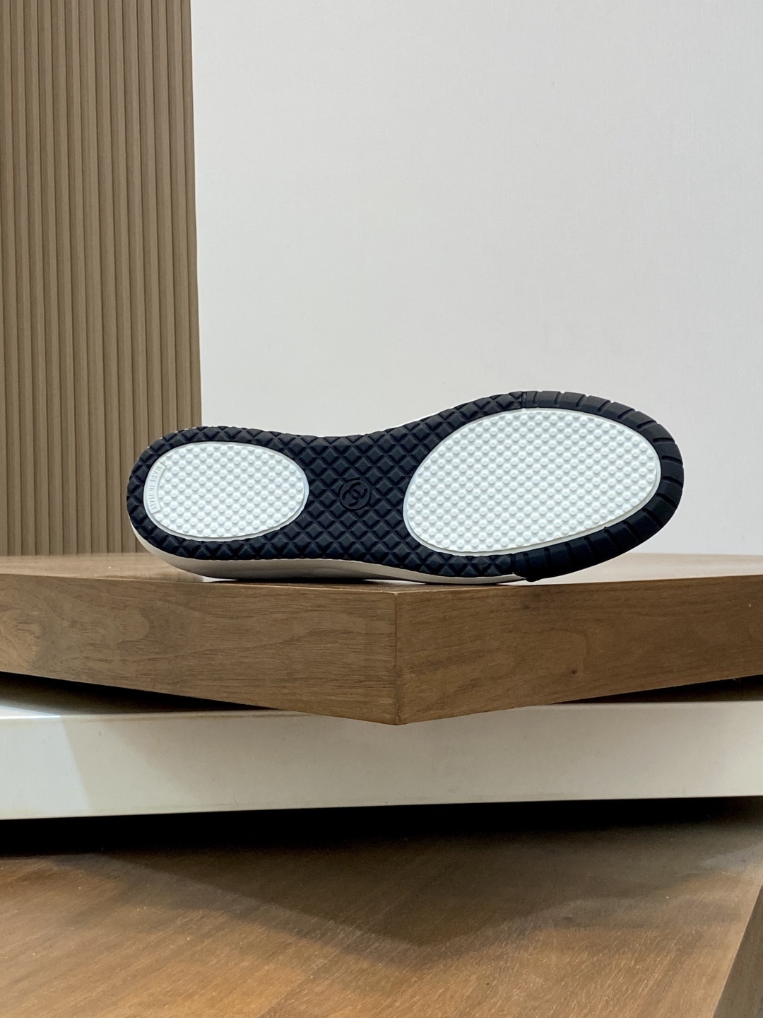 Chanel Classic White Leather Sneakers with Black Suede Toe Cap