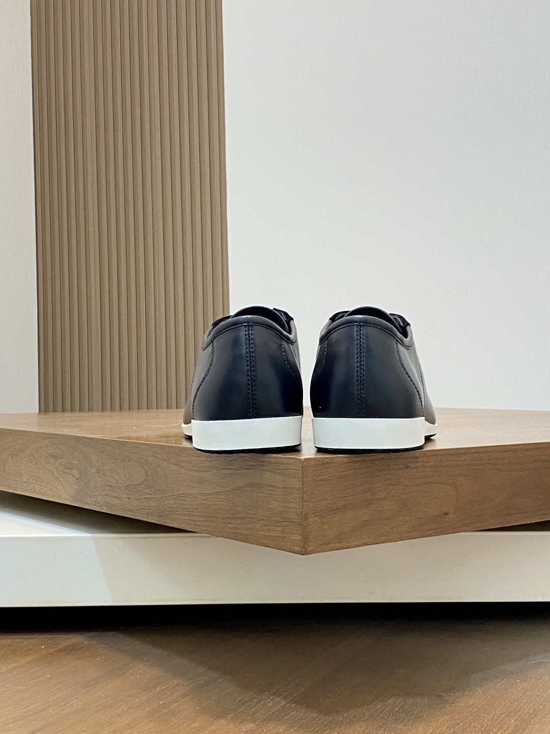 Chanel Black Leather Low-Top Sneakers with Suede Accents