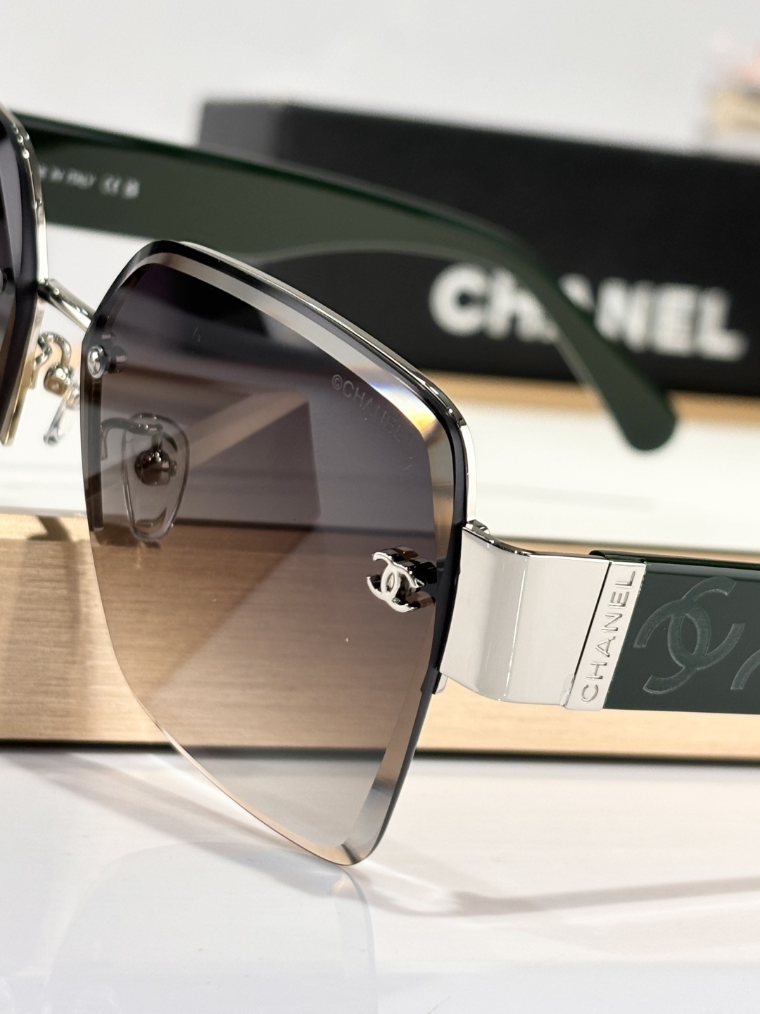 Chanel Rimless Gradient Sunglasses - Premium Designer Eyewear