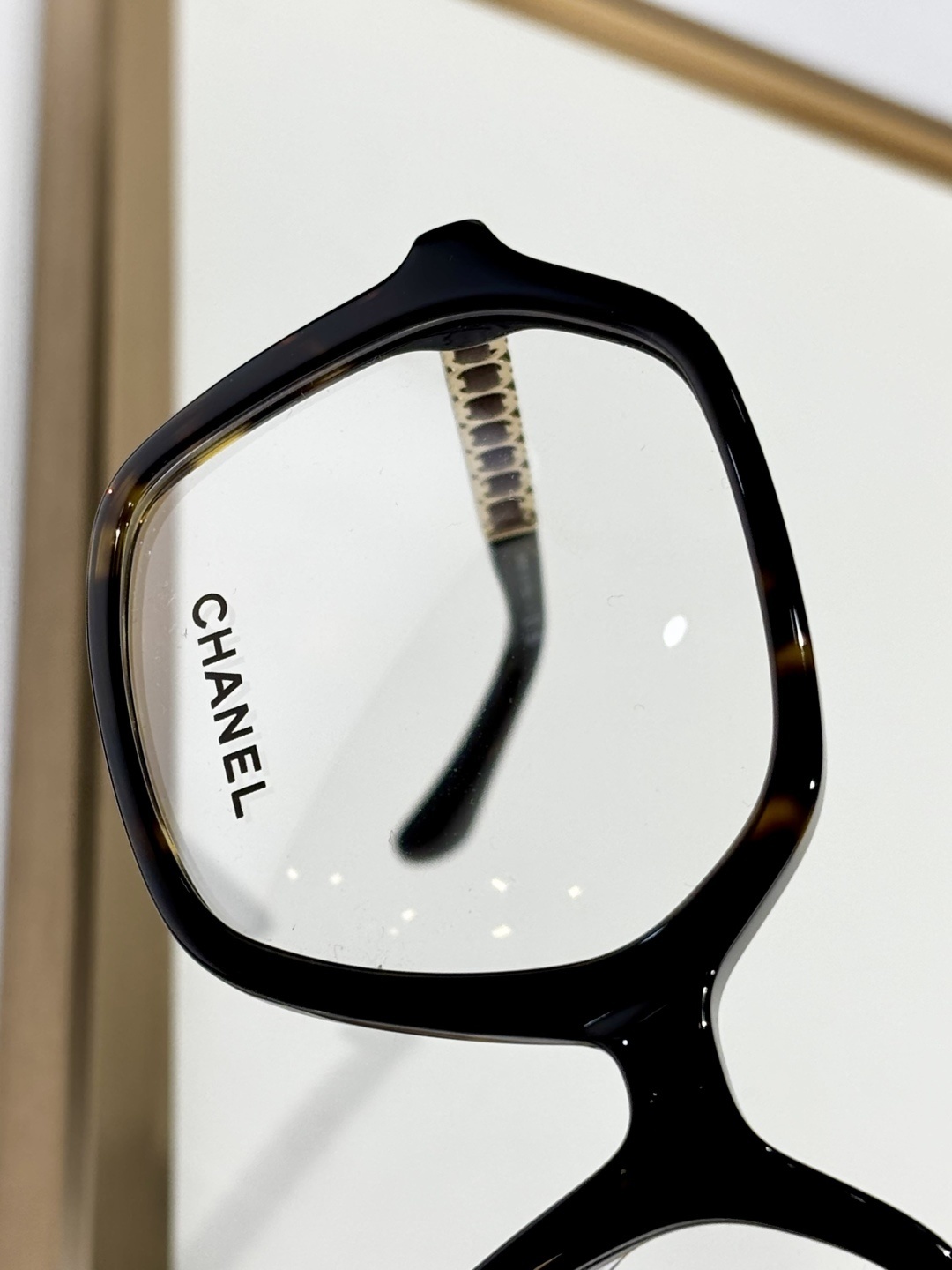 Chanel CH3489Q Women's Oversized Square Eyeglasses - Tortoise