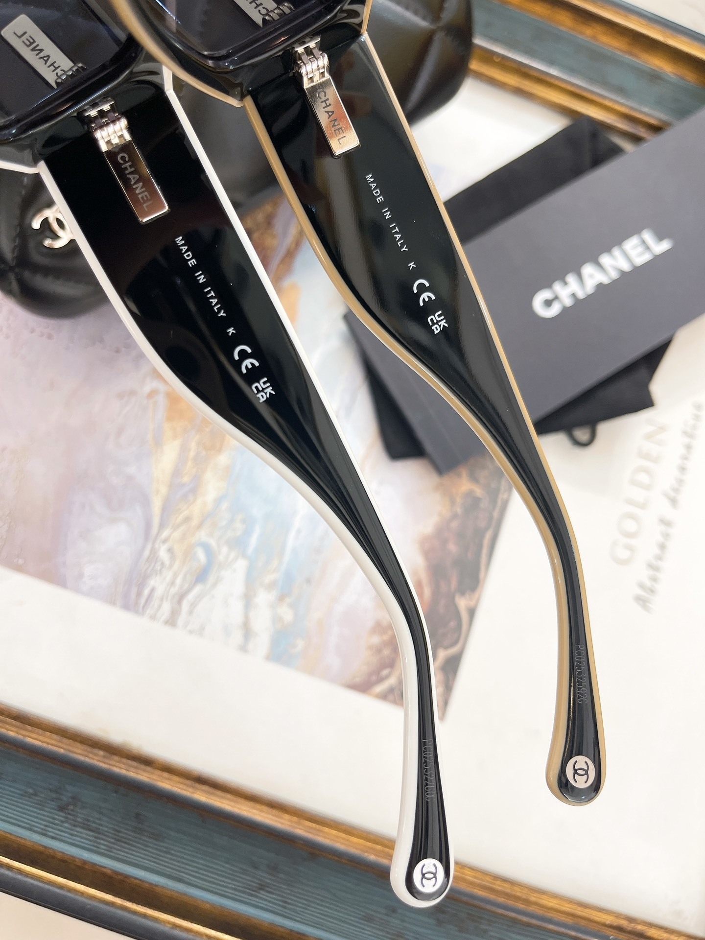 Chanel Luxury Oversized Shield Sunglasses - Rectangular Wrap Frame