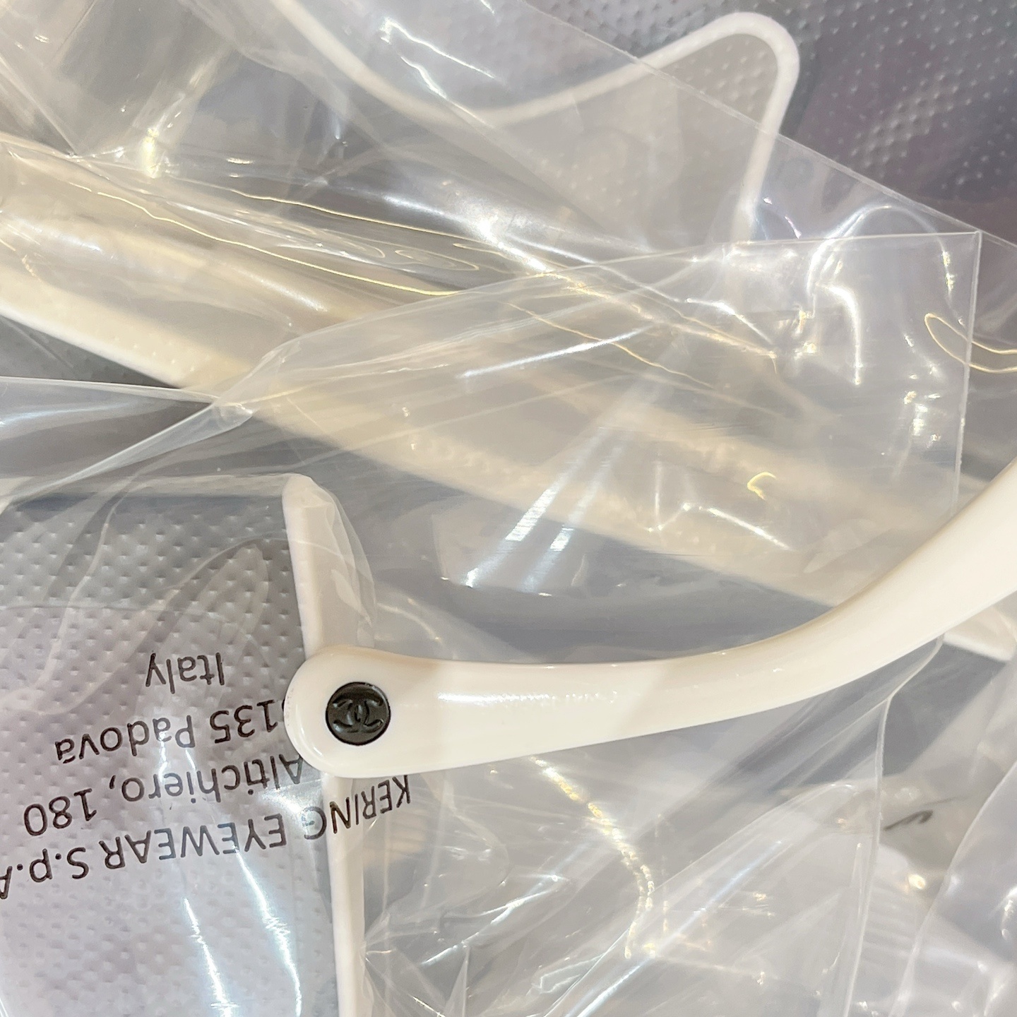 Chanel Oversized Shield Sunglasses - Black and White Luxury Eyewear