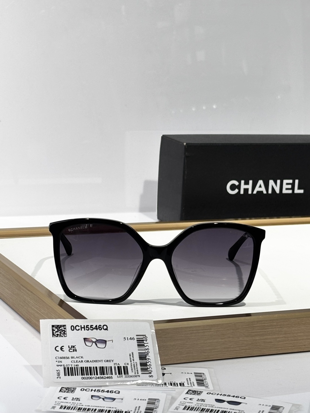 Chanel OCH5546Q Luxury Butterfly Square Polarized Sunglasses