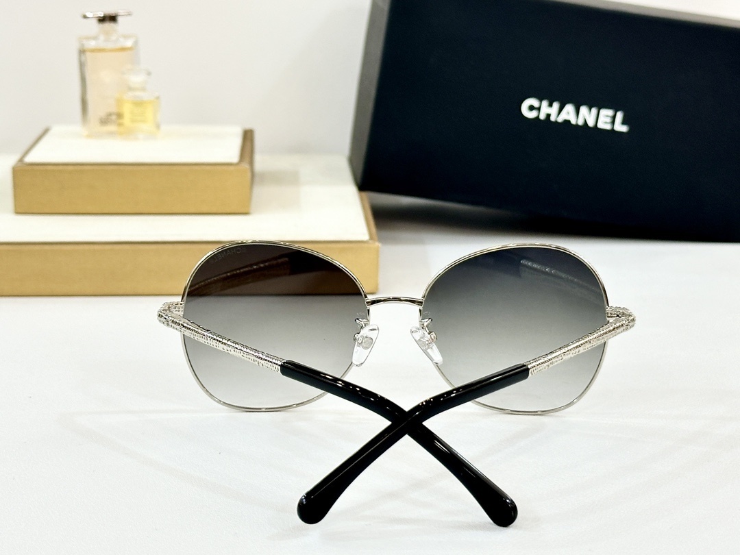Chanel Luxury Oversized Round Sunglasses for Women - Premium Design