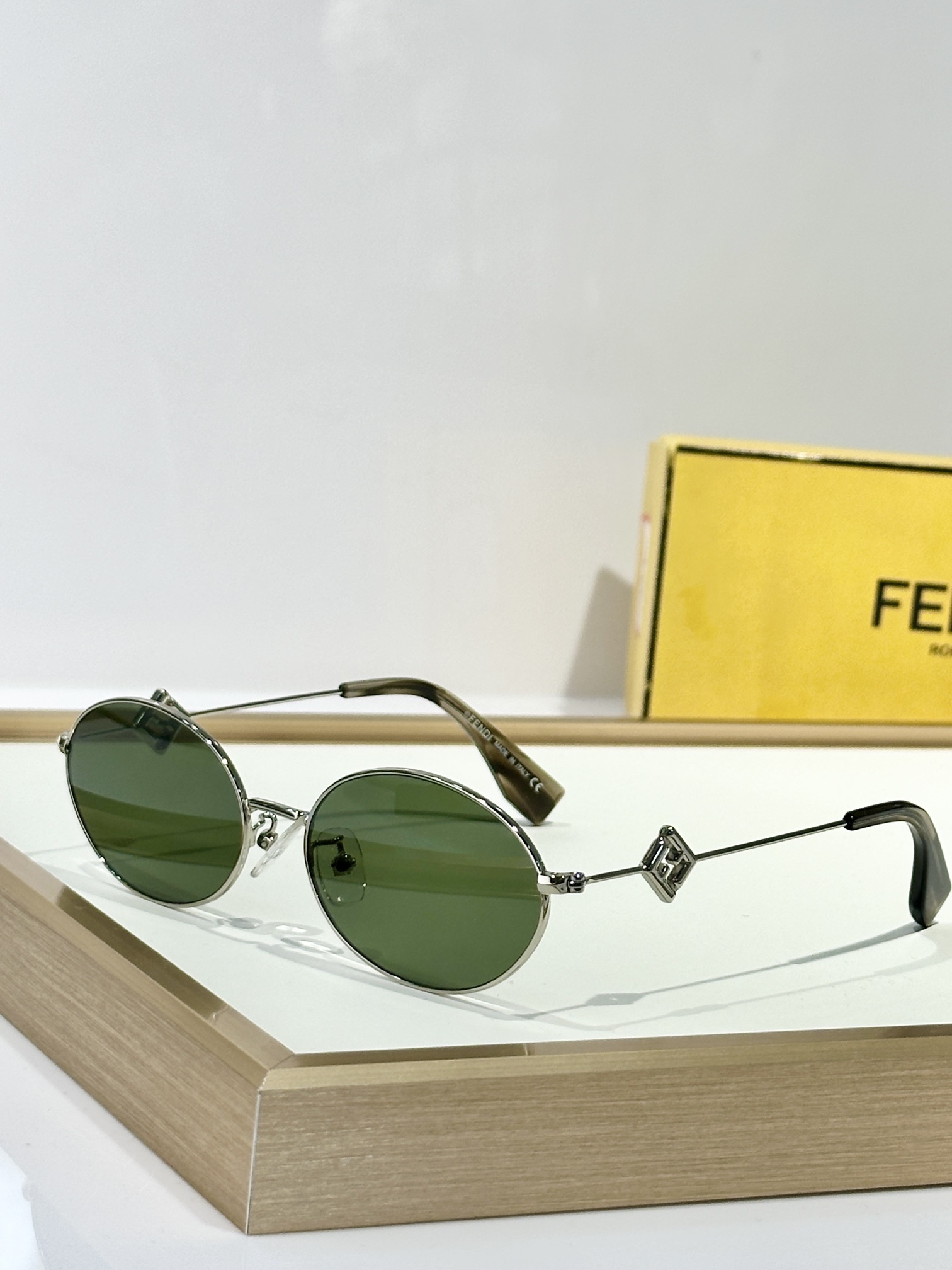 Chanel Rimless Cat-Eye Sunglasses - Gold CC Logo & Tinted Lenses