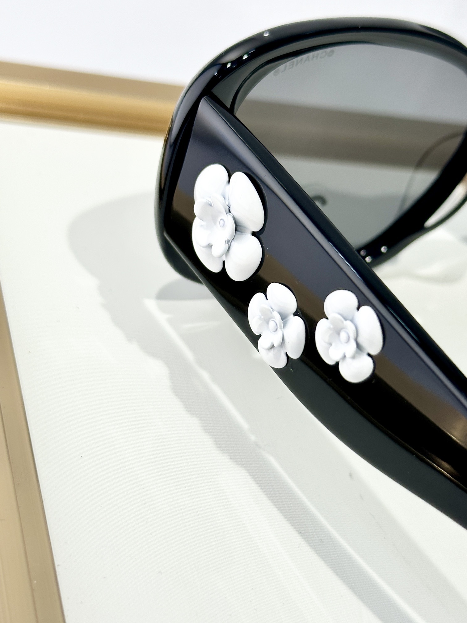 Chanel Camellia Flower Oversized Sunglasses - Elegant Luxury Eyewear