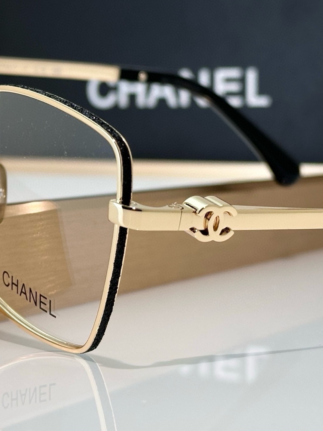 Chanel Luxury Square Metal Eyeglasses - Designer Optical Frames