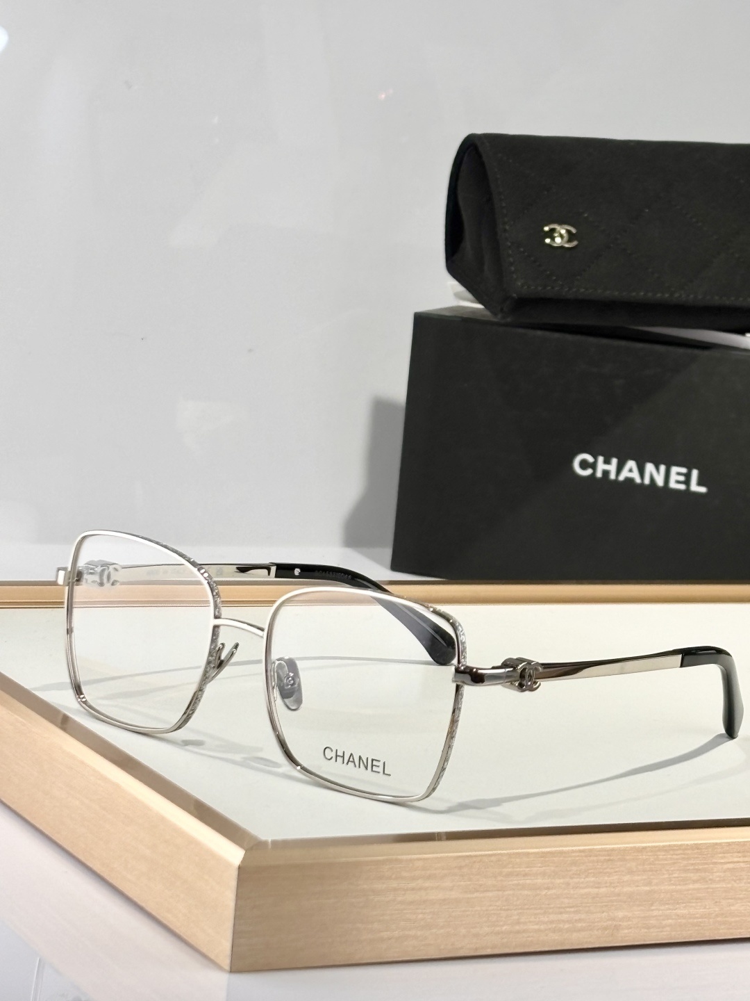 Chanel Luxury Square Metal Eyeglasses - Premium Optical Frames