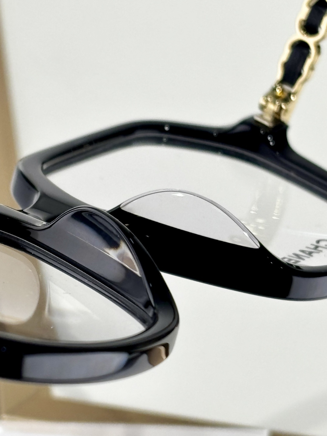Chanel 0CH3489Q Square Eyeglasses with Signature Chain Temples