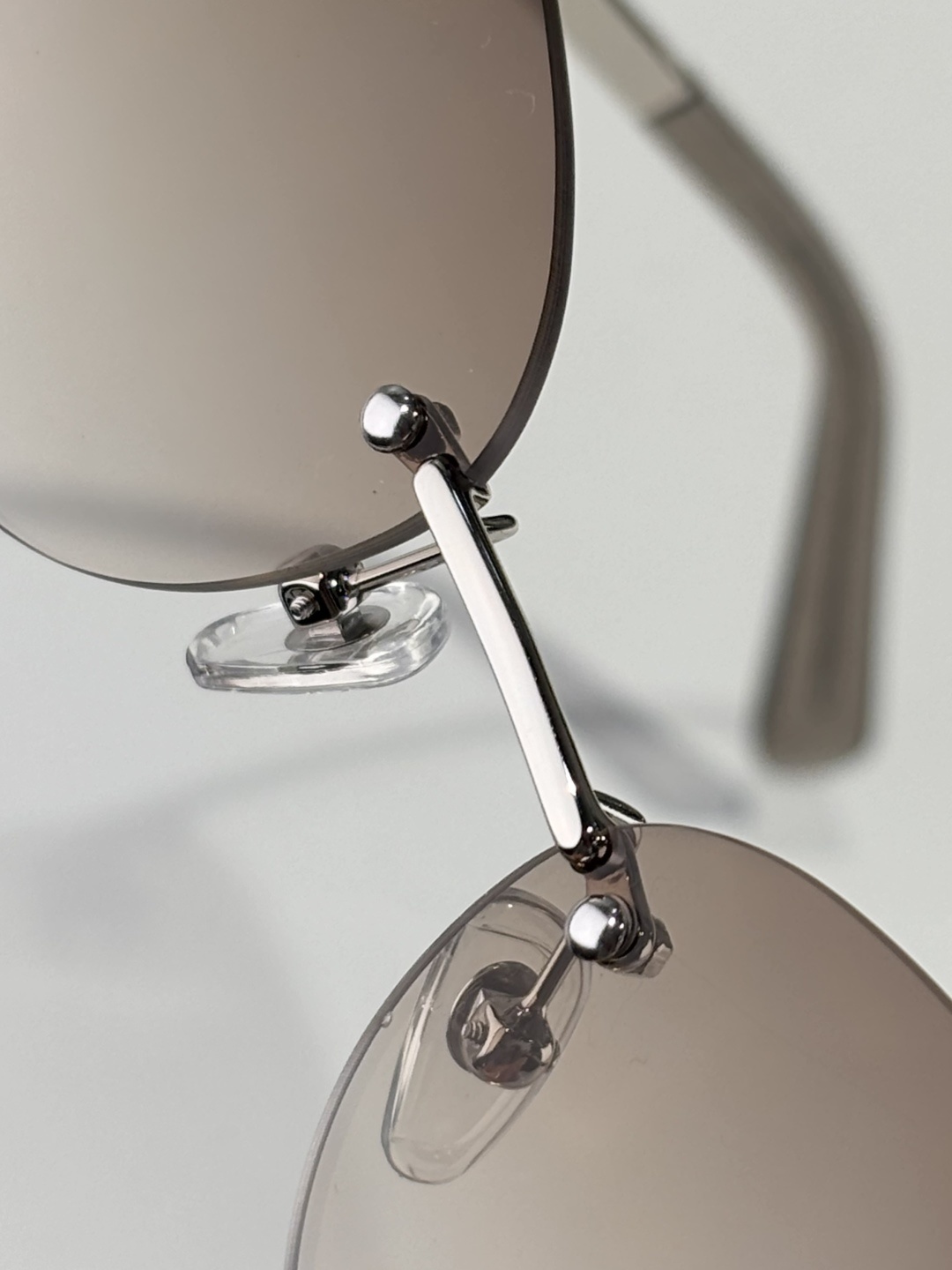Chanel Luxury Rimless Sunglasses - Elegant Oval CC Logo Eyewear