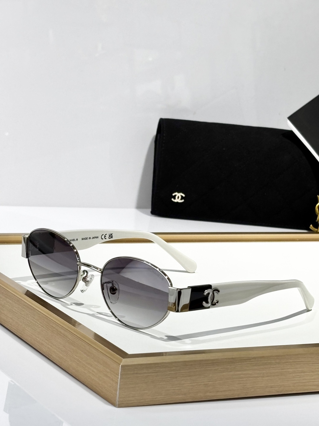 Chanel Luxury Oval Gradient Sunglasses - Made in Japan