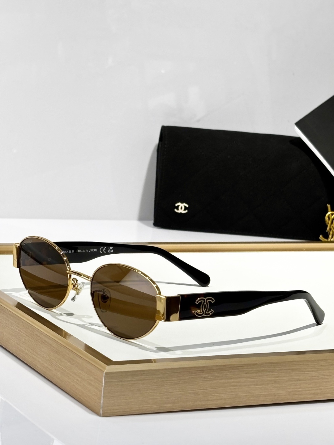 Chanel Luxury Oval Gradient Sunglasses - Made in Japan