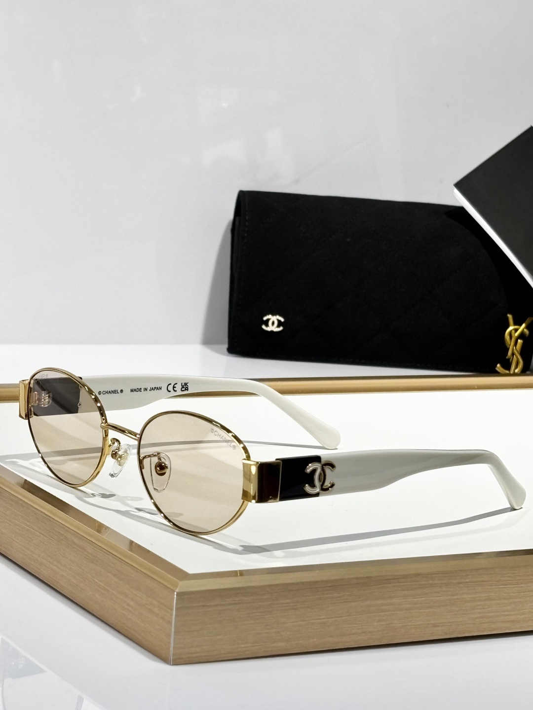 Chanel Luxury Oval Gradient Sunglasses - Made in Japan