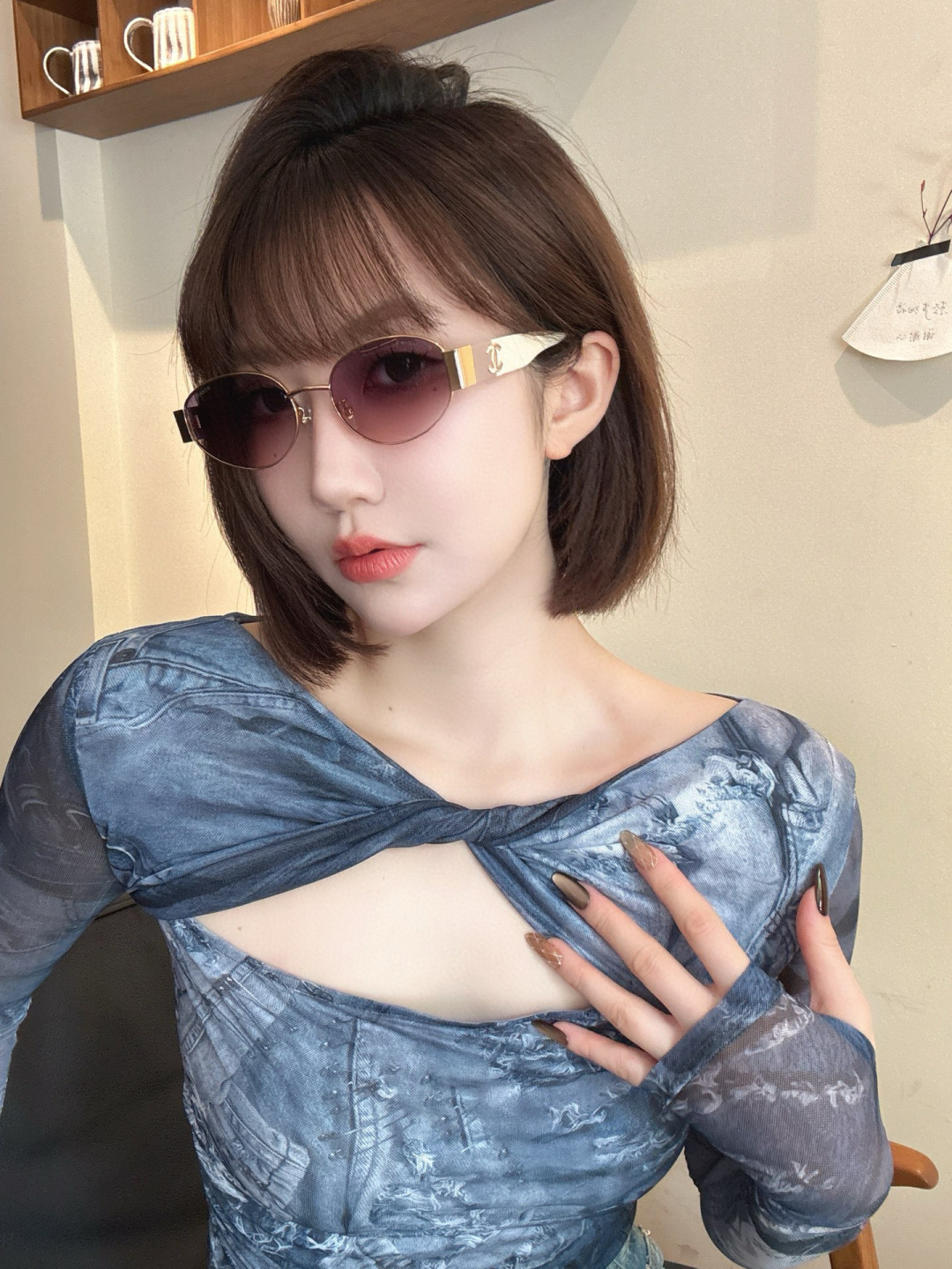 Luxury Vintage Oval Sunglasses for Women - Chic Y2K Retro Eyewear