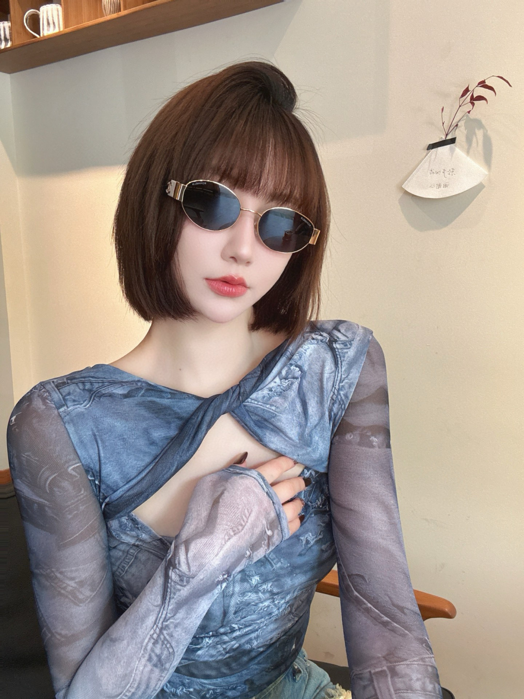 Luxury Vintage Oval Sunglasses for Women – Chic Y2K Retro Eyewear