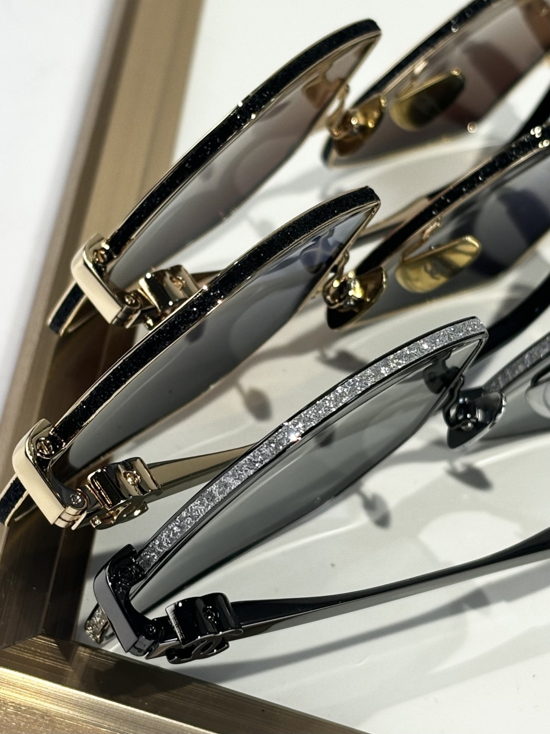 Chanel OCH4288Q Oversized Square Metal Sunglasses - Premium Luxury