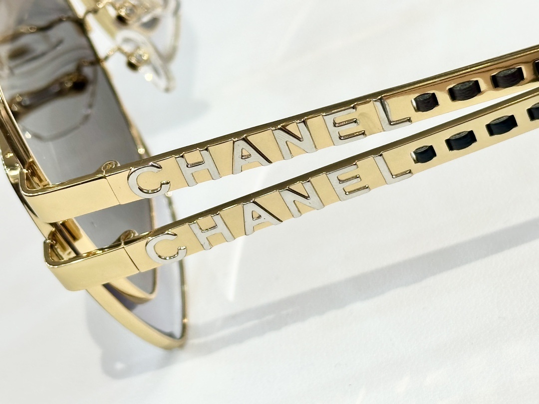 Chanel Luxury Oversized Square Sunglasses with Iconic CC Logo