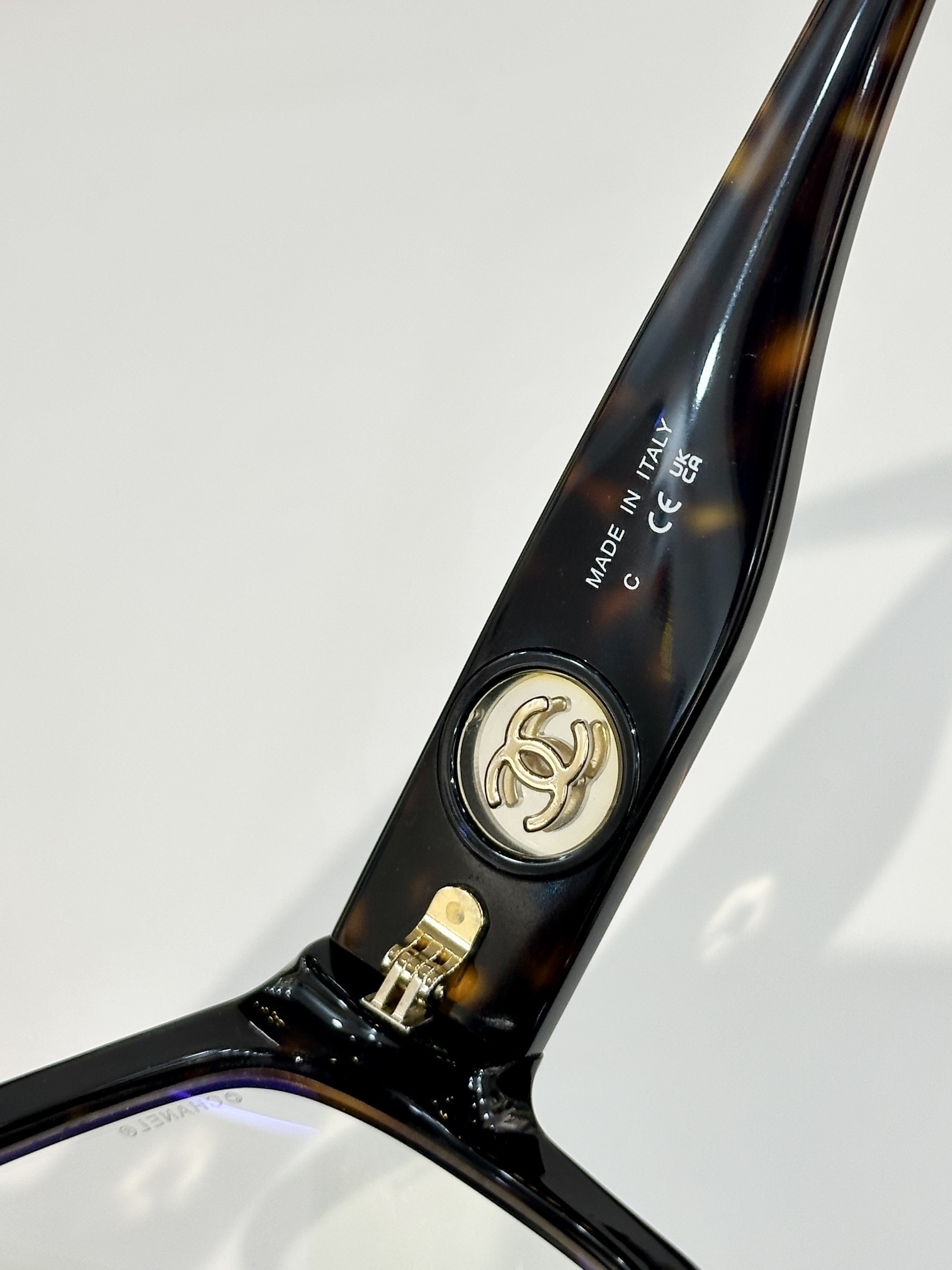 Chanel Luxury Oversized Square Eyeglasses with Gold CC Logo