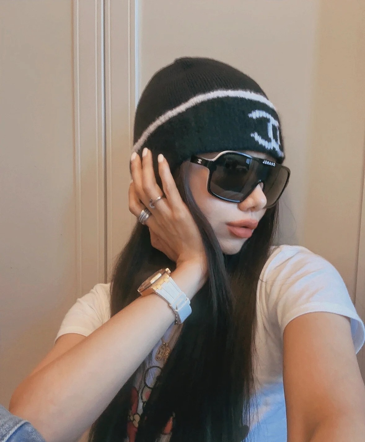 Luxury Designer Shield Sunglasses - Oversized Black Winter Eyewear