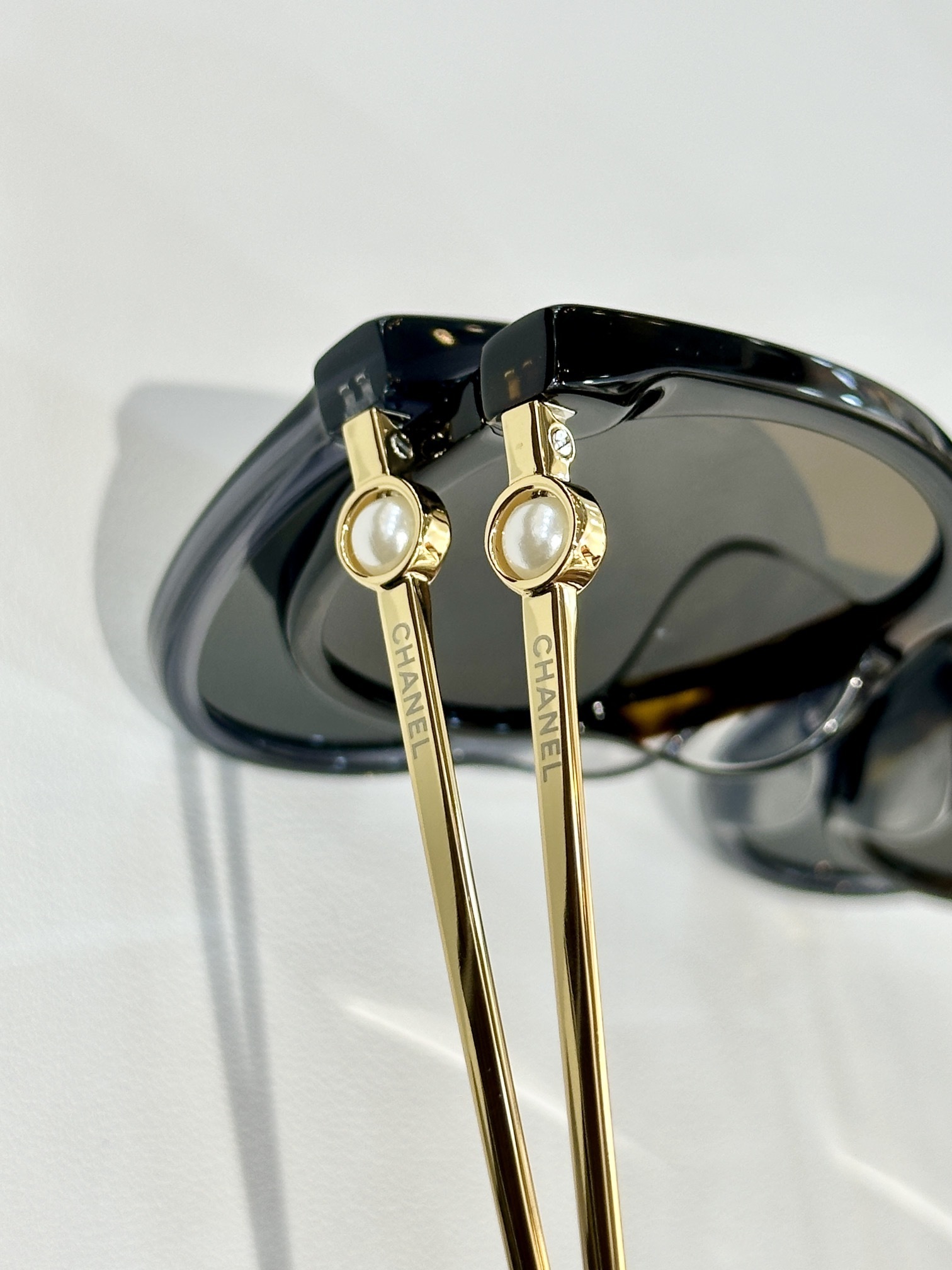 Chanel Pearl Detail Cat-Eye Sunglasses - Luxury Women's Eyewear