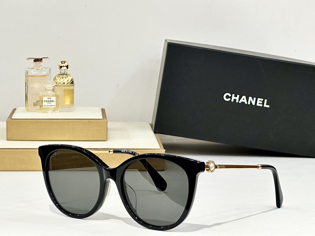 Chanel Pearl Detail Cat-Eye Sunglasses – Luxury Women’s Eyewear