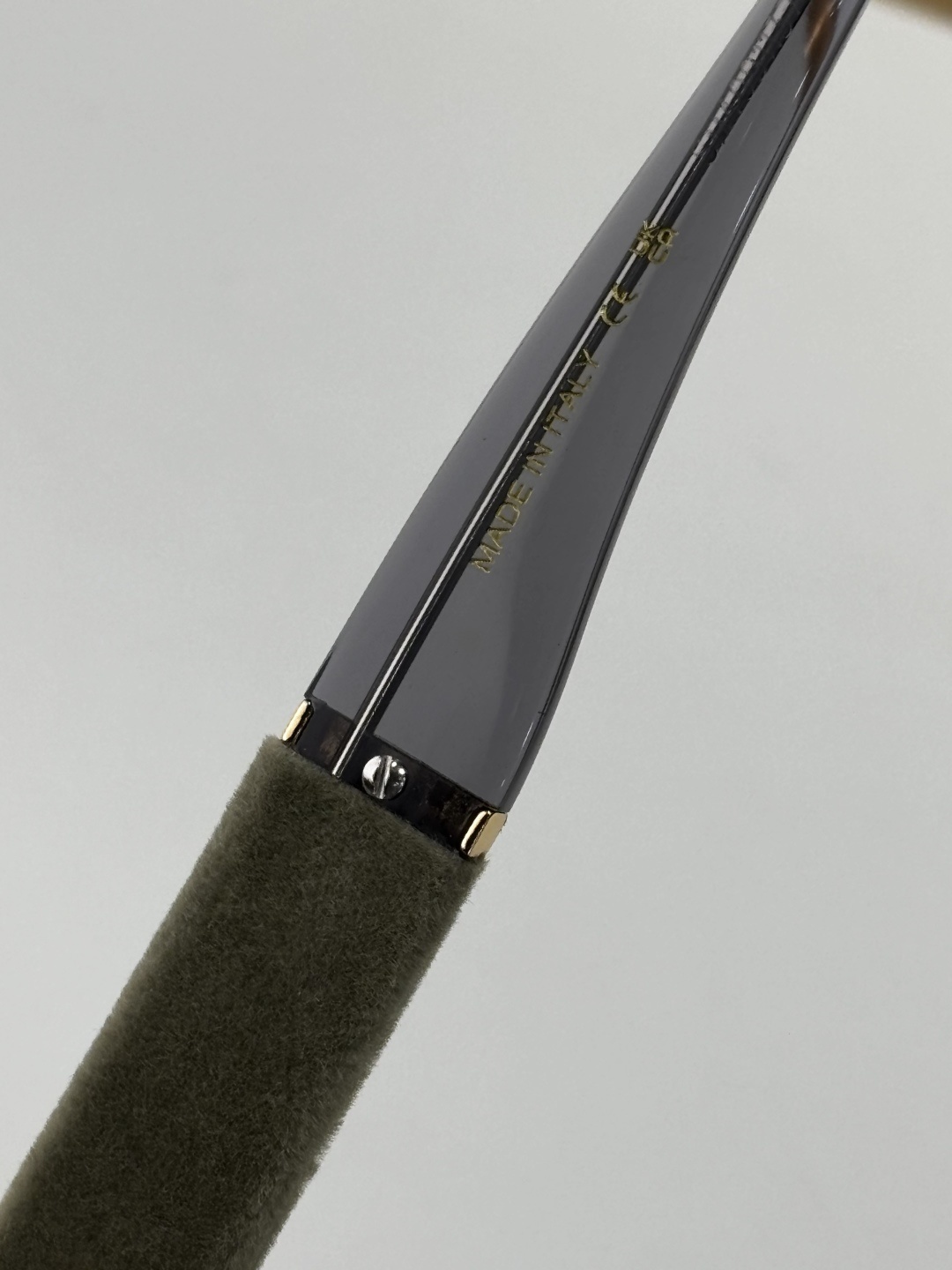 Chanel Oversized Square Sunglasses - Grey Gradient & Green Temples