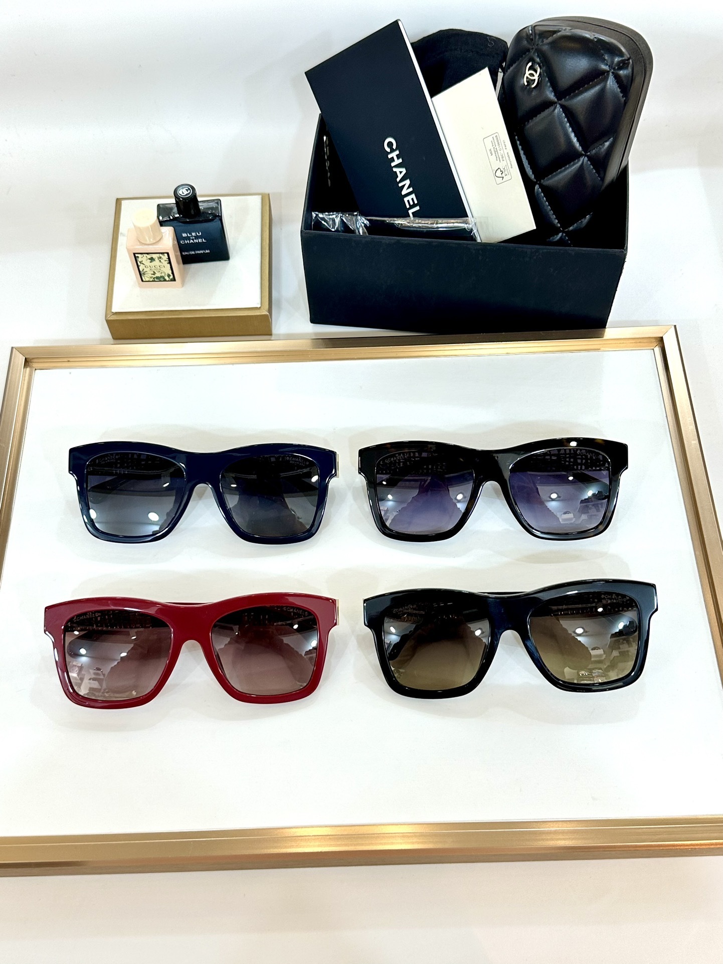 Chanel Luxury Oversized Square Polarized Sunglasses for Women