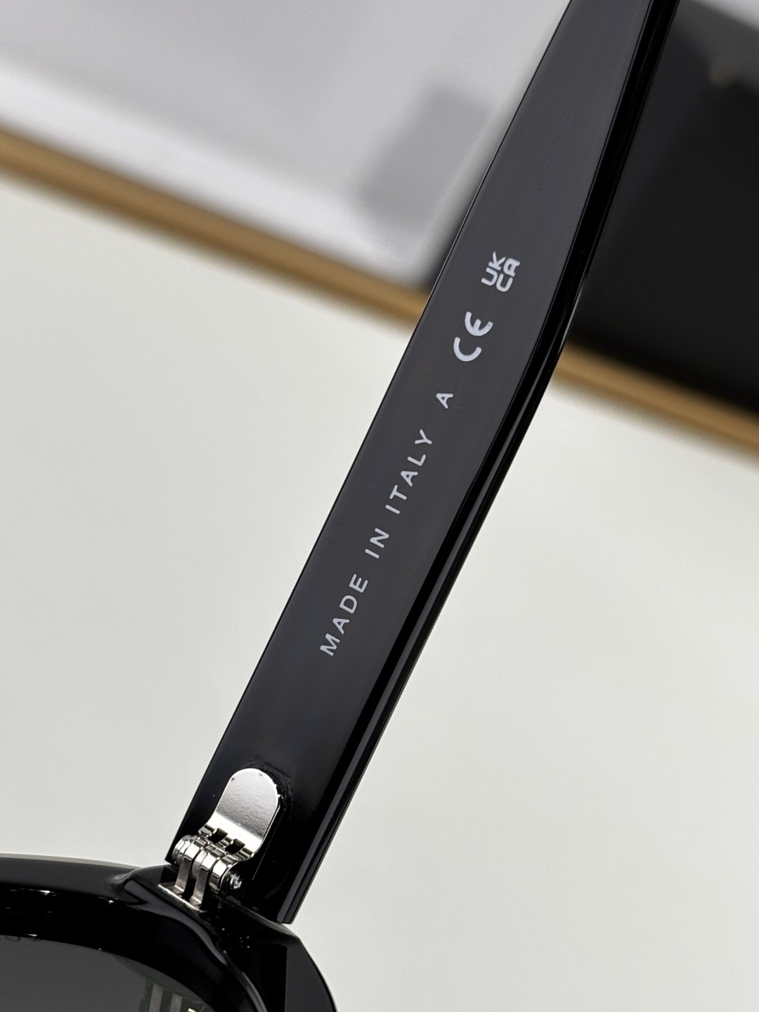 Chanel CH5416A Oval Sunglasses - Black & Beige Logo Frame