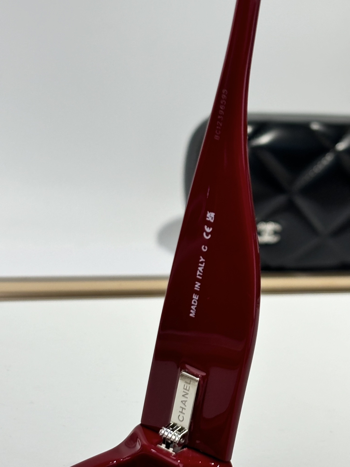 Chanel Shield Sunglasses - Burgundy & Navy Blue Nylon