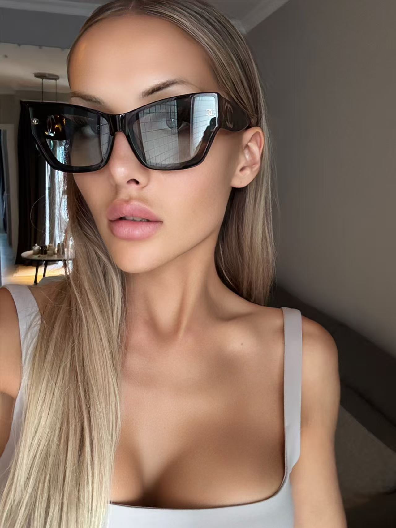 Luxury Square Oversized Sunglasses - Women's Designer Eyewear